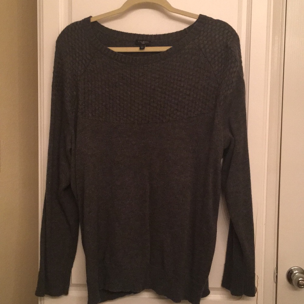 Talbots charcoal gray sweater